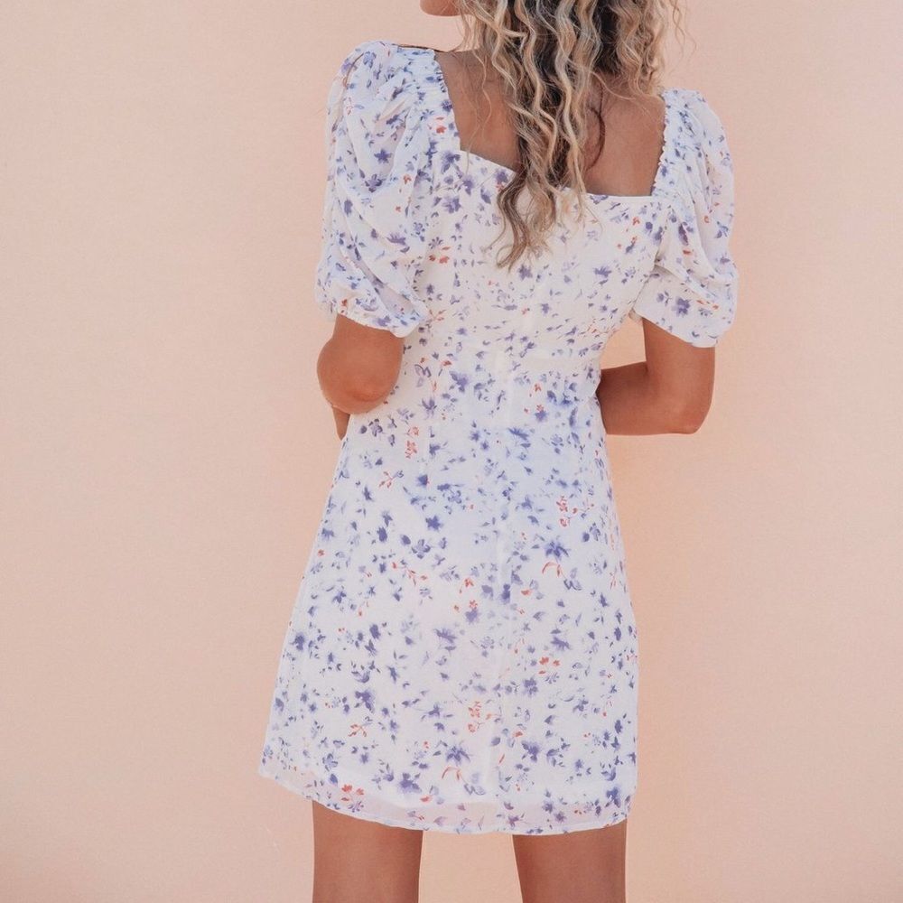 ✨ Elsie Floral Print Ruched Dress✨ - Picture 8 of 13